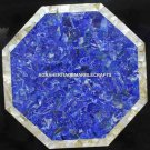 24" Marble Coffee Table Lapis Lazuli Abalone Stone Inlay Art Ourdoor Decor H4451