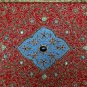 1.5'x2' Kashmir Jewel Red Decorative Wall Hanging Handicraft With Zardozi Decor