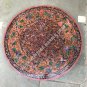 36" Black Marble Round Dining Table Top Inlay Marquetry Gemstone Home Decor E869