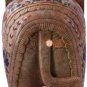 12" Marble Trunk Up Elephant Statue Carnelian Semi Precious Bedroom Decor Gifts