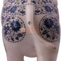 12" White Trunk Up Elephant Lapis Lazuli Stone Floral Design New Year Eve Gifts