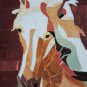 Marble Coffee Center Table Top Pietra Dura Running Horse Inlay Art Decor H509