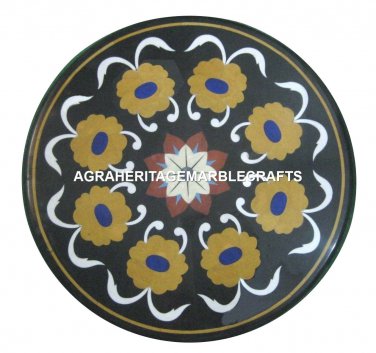 Marble Coffee End Table Top Pietra Dura Inlay Marquetry Cyber Monday Decor H2450