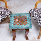 Green Chess Set Indoor Handmade Game Mosaic Decorative Stone Art Chess Table Top Green Chess Set Indoor Handmade Game Mosaic Decorative Stone Art Chess Table Top
