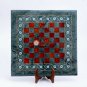 Green Chess Set Indoor Handmade Game Mosaic Decorative Stone Art Chess Table Top
