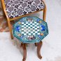 Green Marble Chess Set Indoor Best Game With Stand Multi Stone Elephant Art Deco