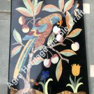 3'x2' Black Marble Dining Table Top Marquetry Inlay Design Living Room Decor