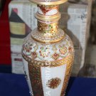 14" Gold Hand Painted Marble Flower Vase Elegant Design Home Interior Gift H5735