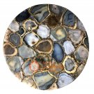 24" Marble Agate Coffee Center Table Top Stunning Design Furniture Decor E1217 24" Marble Agate Coffee Center Table Top Stunning Design Furniture Decor E1217