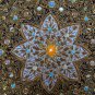 2'x2' Round Zardosi Wall Decor Hanging Decorative Unique Ethnic Kashmir Jewel