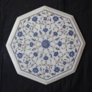 Marble Table Top Exclusive White Lapis Lazuli Dining Pietra Dura Christmas Gifts