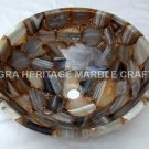 Marble Agate Wash Basin Precious Stone Unique Bathroom Accessories Decor E417 Marble Agate Wash Basin Precious Stone Unique Bathroom Accessories Decor E417
