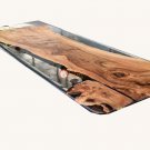 Epoxy Table, dining, sofa, center table top Live Edge Walnut Collectible Table