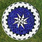 White Marble Dining Table Top Lapis Stones Inlaid Kitchen Furniture Decor H3797 White Marble Dining Table Top Lapis Stones Inlaid Kitchen Furniture Decor H3797