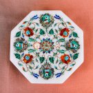 Buy Online Marble White Jewelry Lidded Box Pauashell Inlaid Floral Art Decor