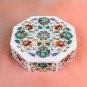 Buy Online Marble White Jewelry Lidded Box Pauashell Inlaid Floral Art Decor