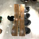 Clear Resin River Dining Custom Table Top Wooden Live Edge Art Traditional Deco Clear Resin River Dining Custom Table Top Wooden Live Edge Art Traditional Deco