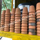 3" Indian Earthen Soil Tea Cup Traditional Handle Less Clay Cups Decor  E544