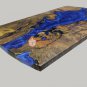 Blue Resin Epoxy Dine Center Table Top handmade Collectible Royal Furniture Deco