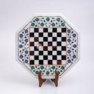 Marble Handmade Chess Inlaid Customize Top Table Marquetry Multi Stone Art Decor