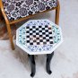 Marble Handmade Chess Inlaid Customize Top Table Marquetry Multi Stone Art Decor