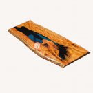 Walnut Epoxy Blue Resin Conference Table Top Live Edge Handmade Decorative Table Walnut Epoxy Blue Resin Conference Table Top Live Edge Handmade Decorative Table