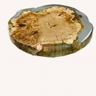 Green Resin Wooden Epoxy Dining Custom Corridor Table Top Handmade Luxury Decor