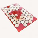 Red Epoxy Resin Beautiful Dining Table Top Honey Cube Handmade Furniture Decor Red Epoxy Resin Beautiful Dining Table Top Honey Cube Handmade Furniture Decor