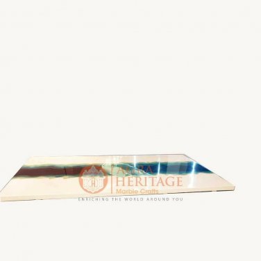 White Resin Epoxy Live Edge Design Dining Conference Table Top Handmade Decor