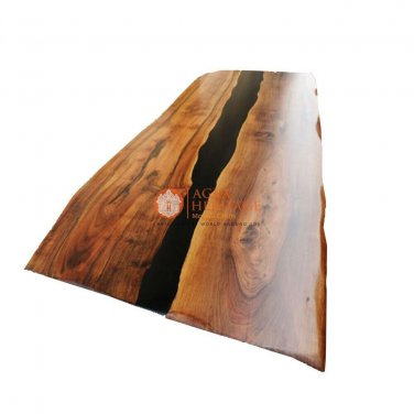 Wooden Epoxy Resin River Custom Corridor Table Top Collectible Furniture Decor