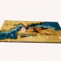 Transparent Blue Epoxy Dining Table Custom Wood Epoxy Furniture Luxury Ocean Art