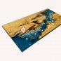 Transparent Blue Epoxy Dining Table Custom Wood Epoxy Furniture Luxury Ocean Art