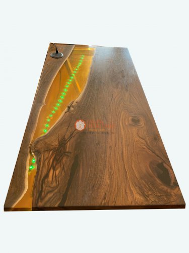 Custom Resin Epoxy River Table Live Edge Customize Dining Conference Table Tops