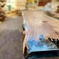 Epoxy Living Room Table,Live Edge,Black Resin River Dining Customize Table Tops