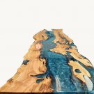 Epoxy Table, dining, sofa, center table top Live Edge Acacia wood Furniture Deco
