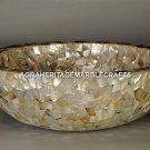 Natural Marble Bathroom Sink Gemstone Golden Mother of Pearl Hallway Decor M316