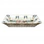 White Marble Collectible Designer Fruit Storage Bowl Multi Stone Marquetry Decor