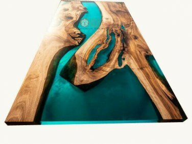 River Table, Live Edge, Epoxy resin Table, live edge epoxy resin rustic Table
