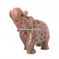 Marble Elephant Stunning Multi Inlay Floral Work Giving Special Gift Decor E44