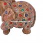 Marble Elephant Stunning Multi Inlay Floral Work Giving Special Gift Decor E44