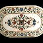 27"x44" Inch White Marble Oval Coffee Table Top Marquetry Outdoor Decor E531