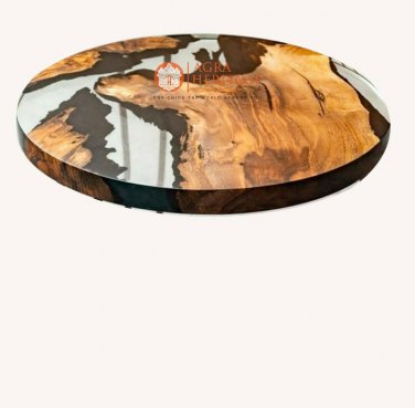 Wooden Handmade Resin Dining Custom Corridor Table Top Handmade Furniture Decor