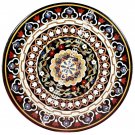 36" Scagliola Inlaid Marble Dining Center Table Top Handmade Garden Decor H3479A 36" Scagliola Inlaid Marble Dining Center Table Top Handmade Garden Decor H3479A