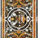 4'x2' Exclusive Marble Dining Table Marquetry Inlay Collectible Home Decor H4675