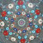 24" Filigree Green Marble Coffee Table Top Multi Floral Pietra Dura Inlay Decor