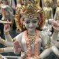 24" Buy White Marble Divine Durga Murti Hand Painted Arts Home Gift Decor E423