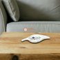 White Marble Fruit Organiser Leaf Shape Semi Precious Floral Inlaid Art Gift Her