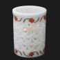 Marble White Pen Napkin Kitchen Accessories Carnelian Lattice Design Decor Arts