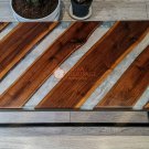 Clear Resin Wooden Handmade Designer Dining Sofa Center Table Top Handmade Decor