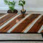 Clear Resin Wooden Handmade Designer Dining Sofa Center Table Top Handmade Decor